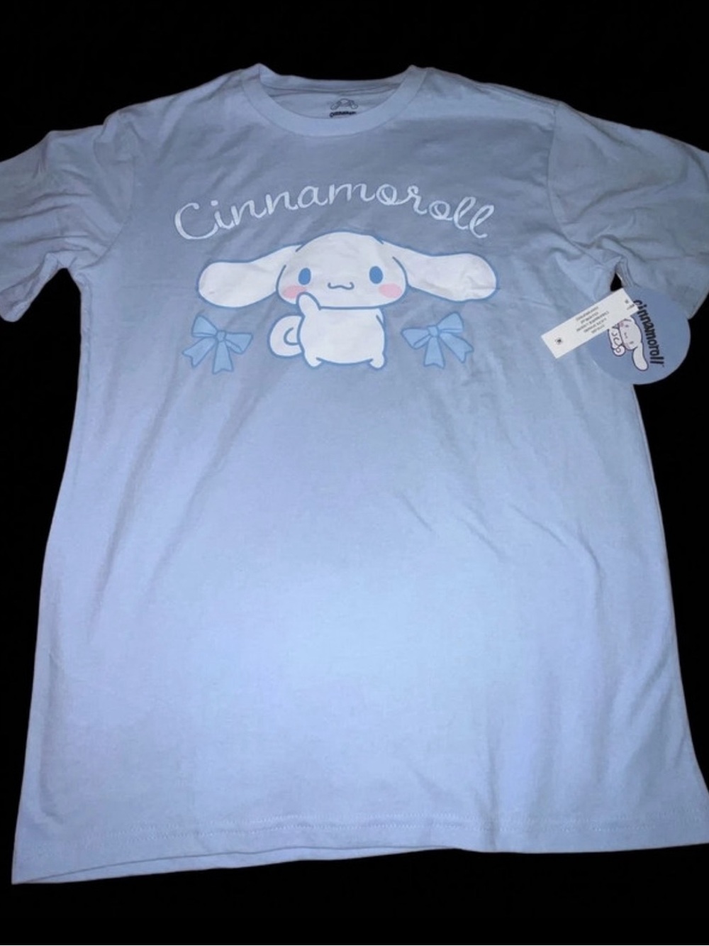 Cinnamon Roll Light Blue Graphic Tee